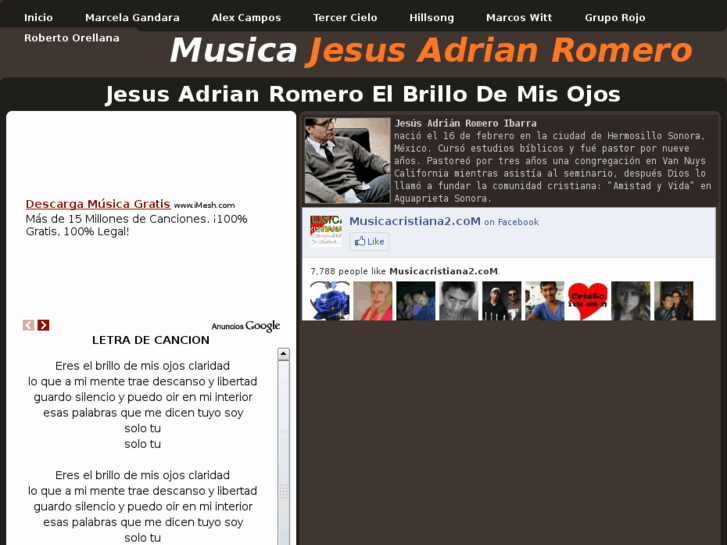 www.musicajesusadrianromero.com