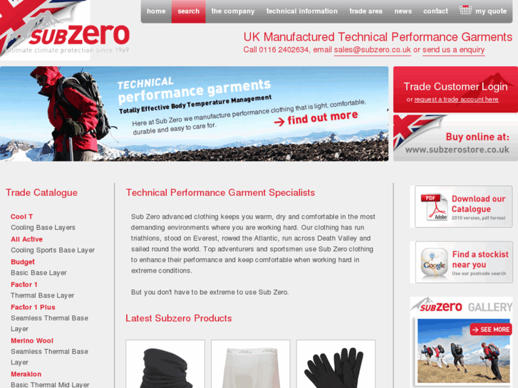 www.subzerosleepingbags.com