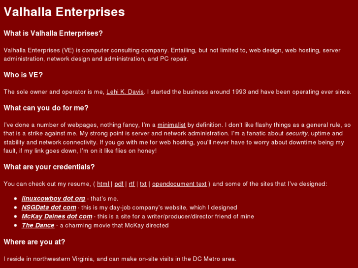 www.valhallaenterprises.net