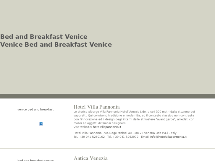 www.bed-and-breakfast-venice.net