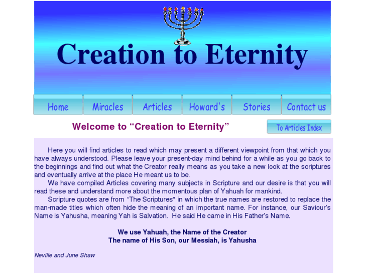 www.creationtoeternity.com