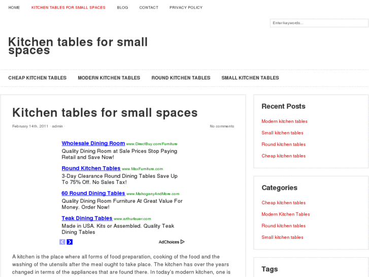 www.kitchentablesforsmallspaces.org