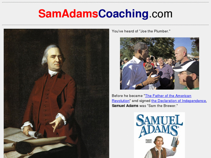 www.samueladamscoaching.com