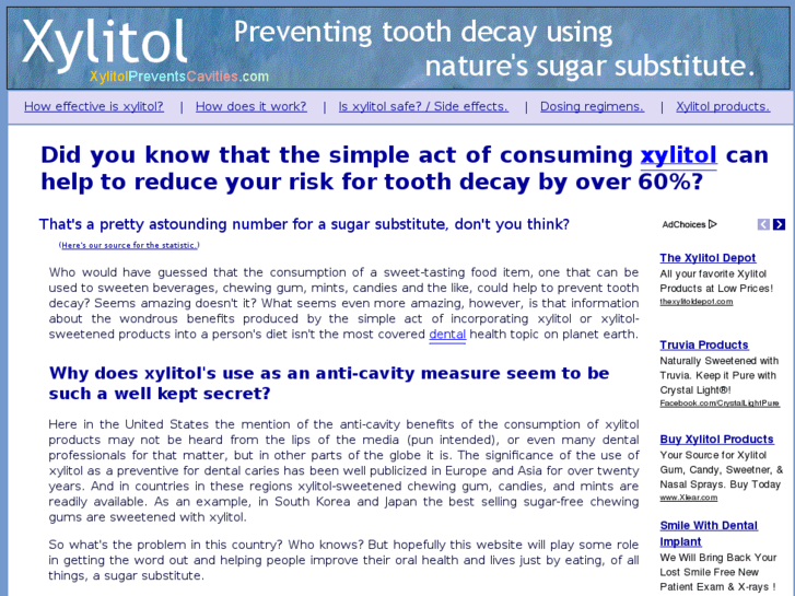 www.xylitol-prevents-cavities.com