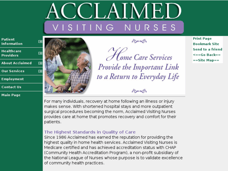 www.acclaimedvisitingnurses.com