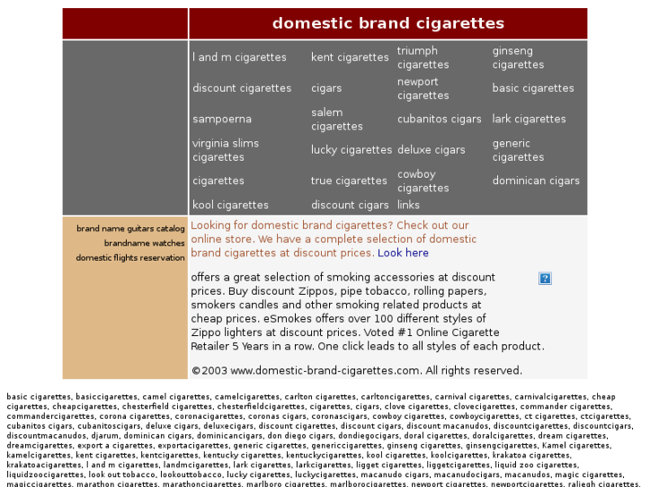 www.domestic-brand-cigarettes.com