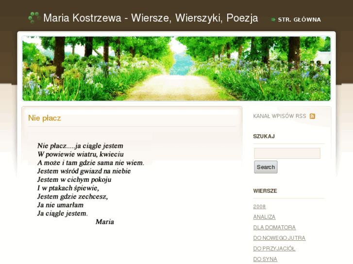 www.mariakostrzewa.com