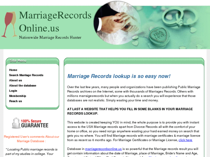 www.marriagerecordsonline.us