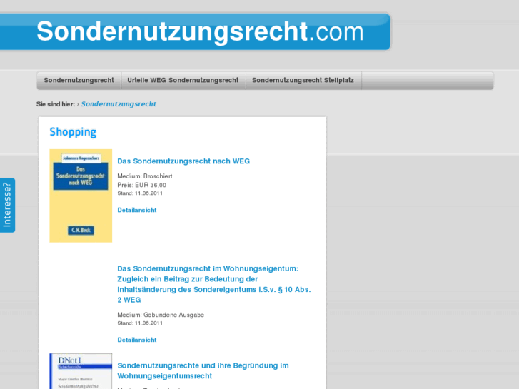 www.sondernutzungsrecht.com