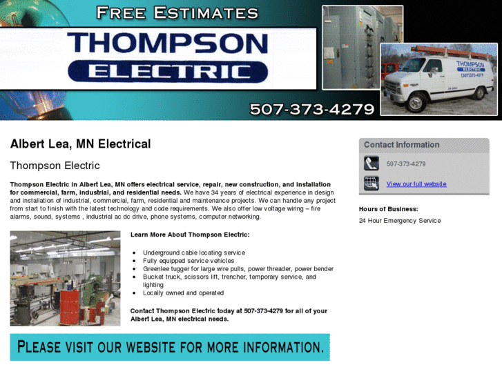 www.thompsonelectricofalbertlea.net