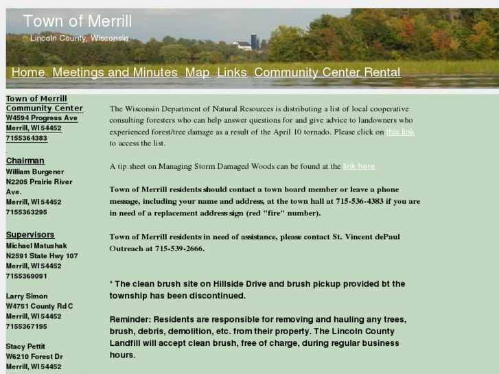 www.townofmerrill.net