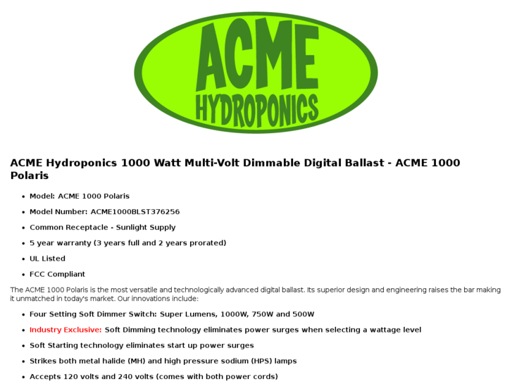 www.acmeballasts.com