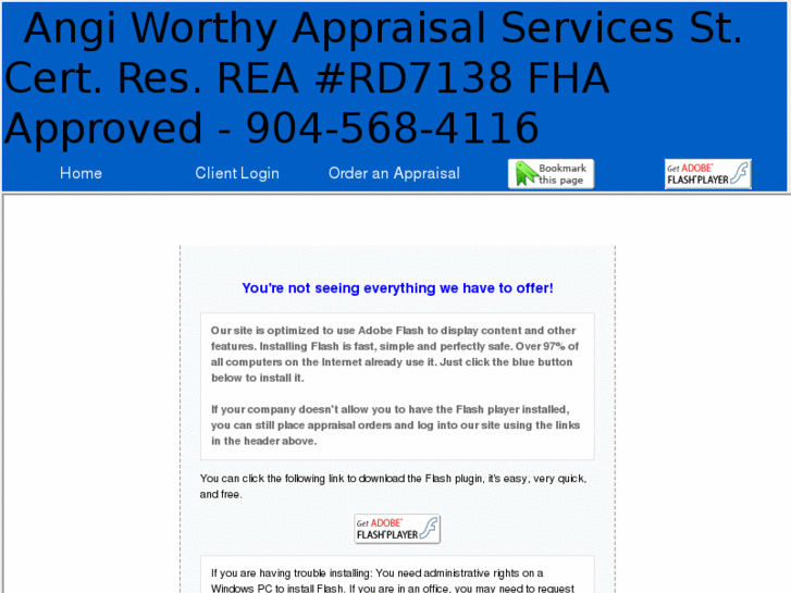 www.angiworthyappraisalservices.com