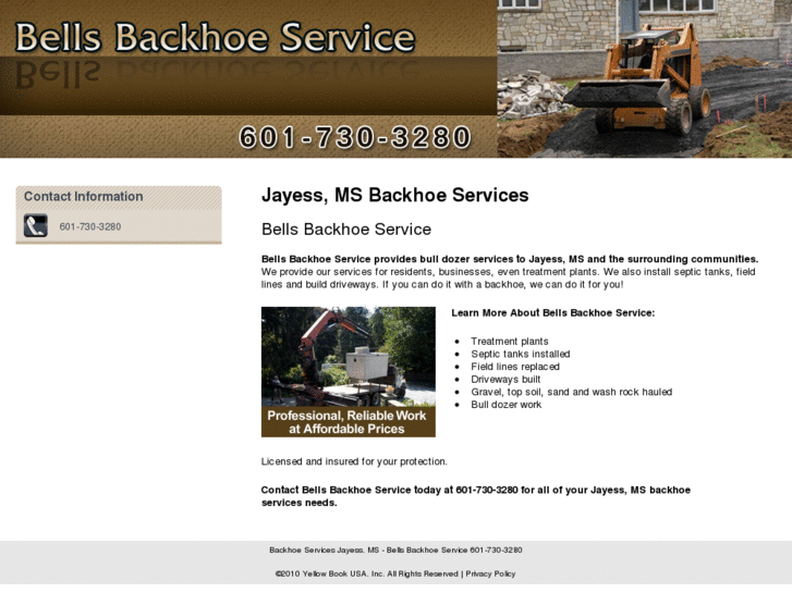 www.bellsbackhoeservice.com