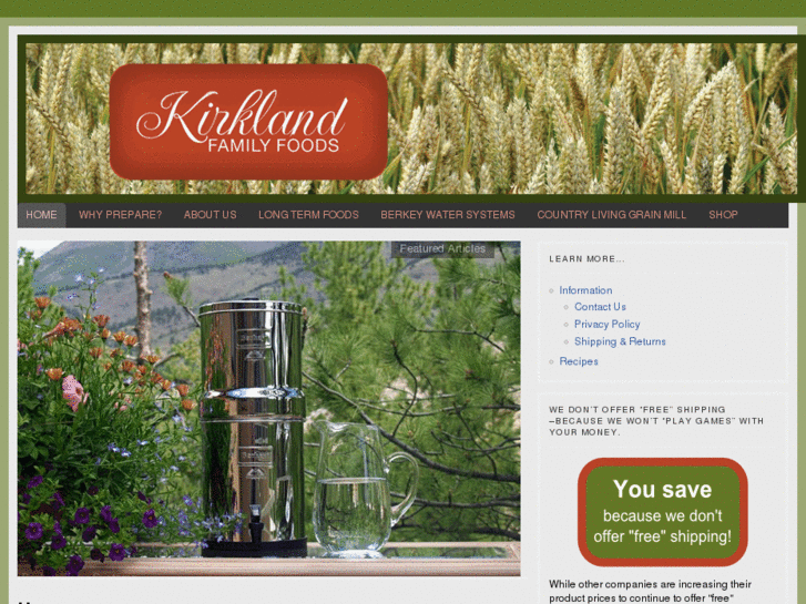 www.kirklandfamilyfoods.biz