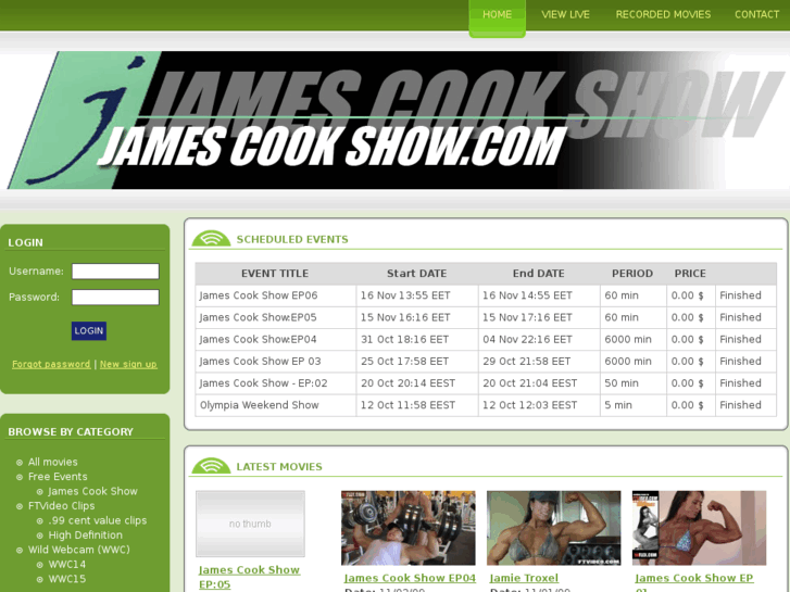 www.jamescookshow.com