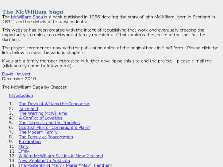 www.mcwilliamsaga.net