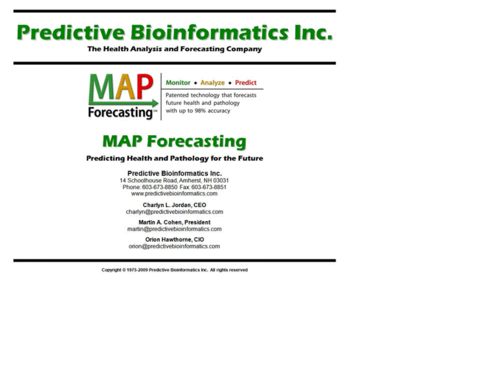 www.predictivebioinformatics.com