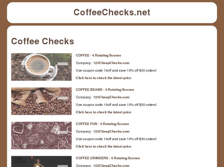 www.coffeechecks.net
