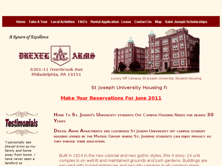 www.drexelarmsapartments.com