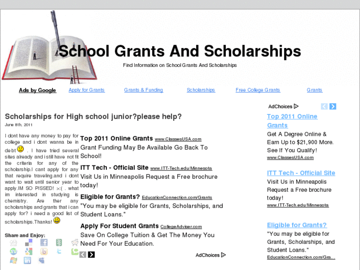 www.schoolgrantsandscholarships.org