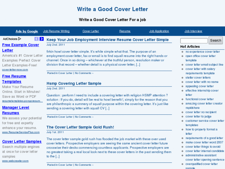 www.writeagoodcoverletter.com