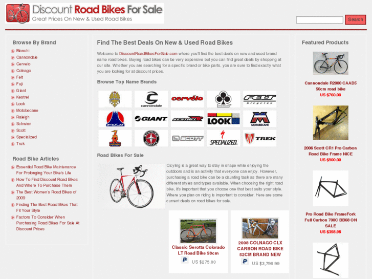 www.discountroadbikesforsale.com