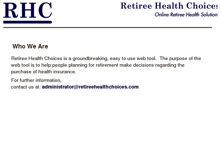 www.retireehealthchoices.com