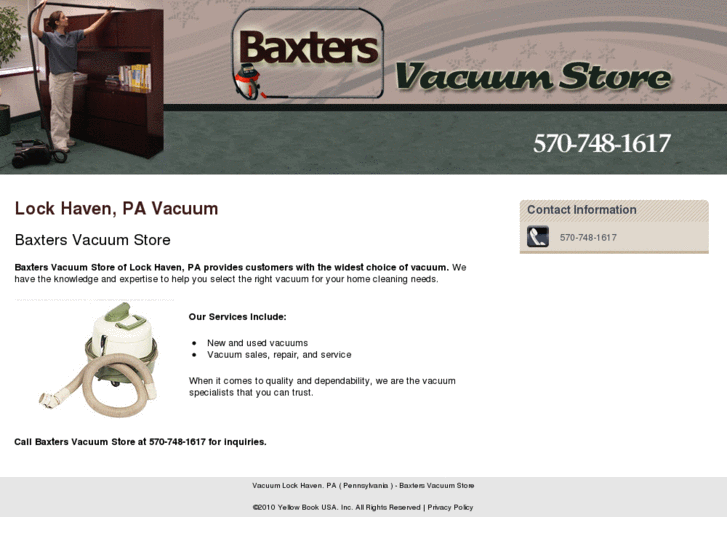 www.baxtersvacuumcenter.com