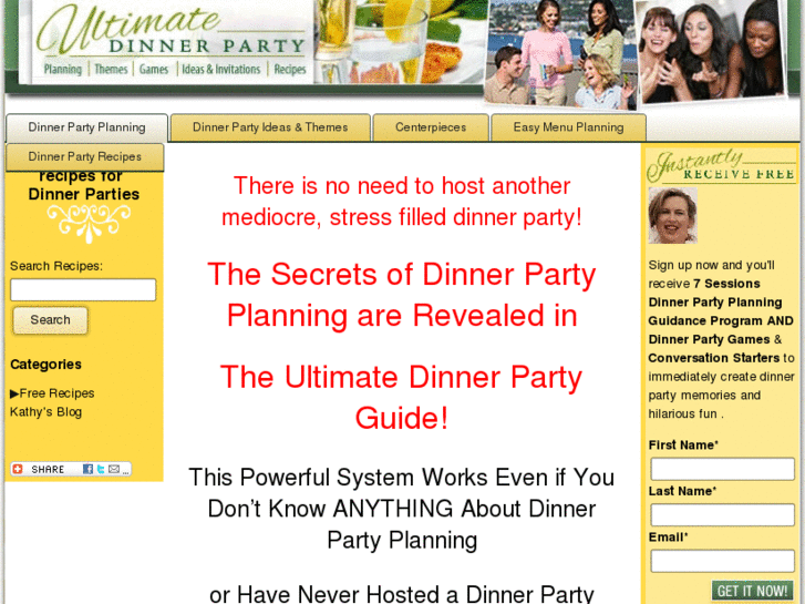 www.dinner-party-ideas.com