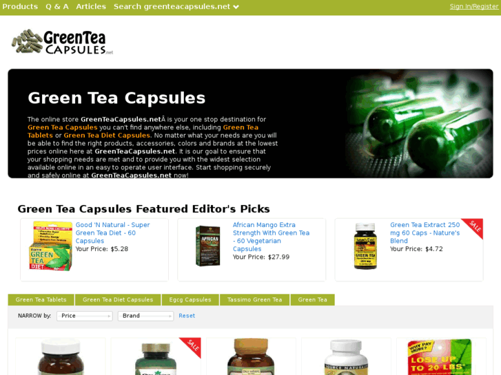 www.greenteacapsules.net