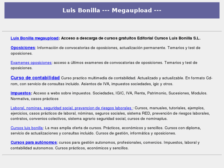 www.luisbonillamegaupload.com