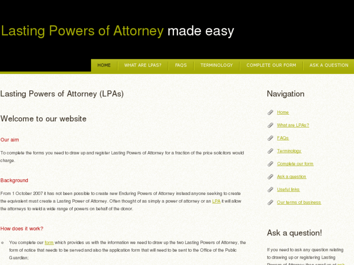 www.mylastingpowersofattorney.com