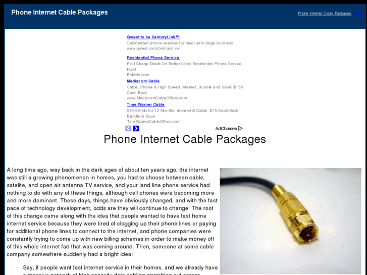 www.phoneinternetcablepackages.com