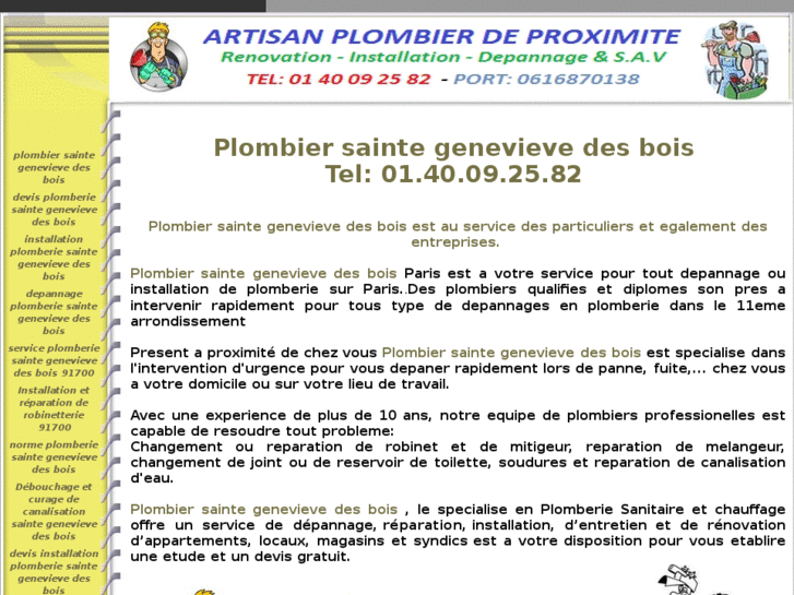 www.plombiersaintegenevievedesbois.org