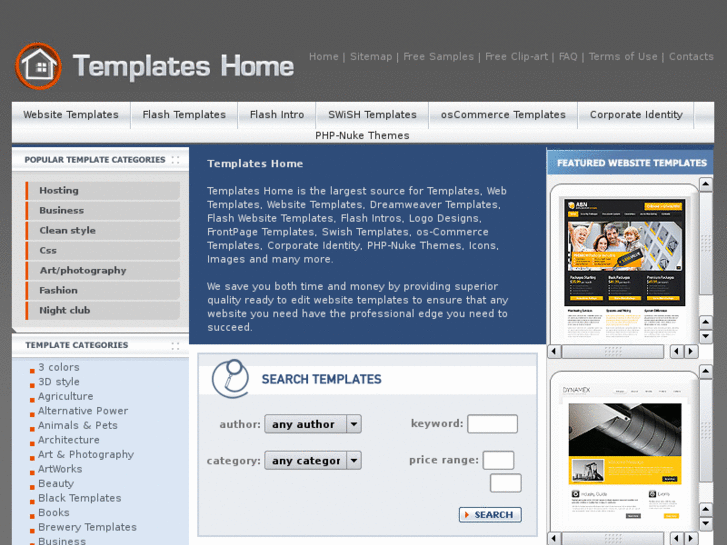 www.templateshome.com