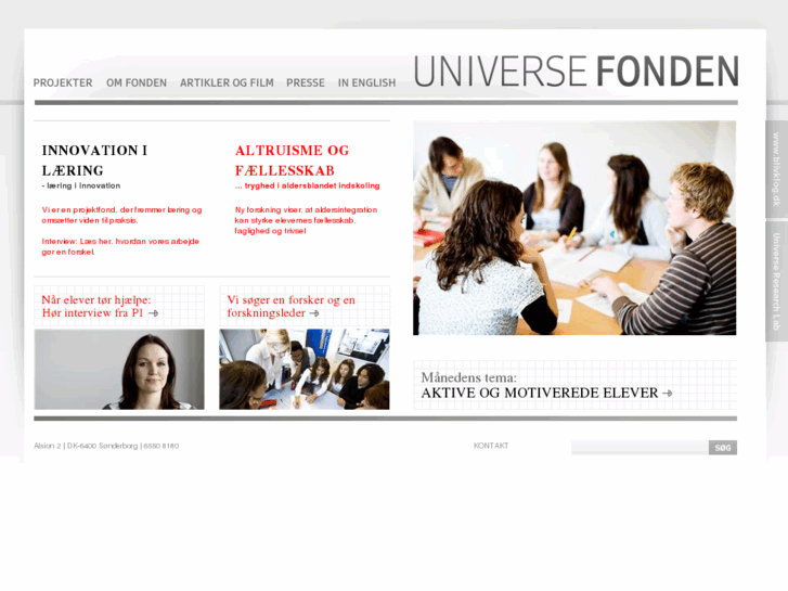 www.universefonden.dk