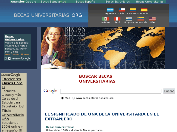 www.becasuniversitarias.org