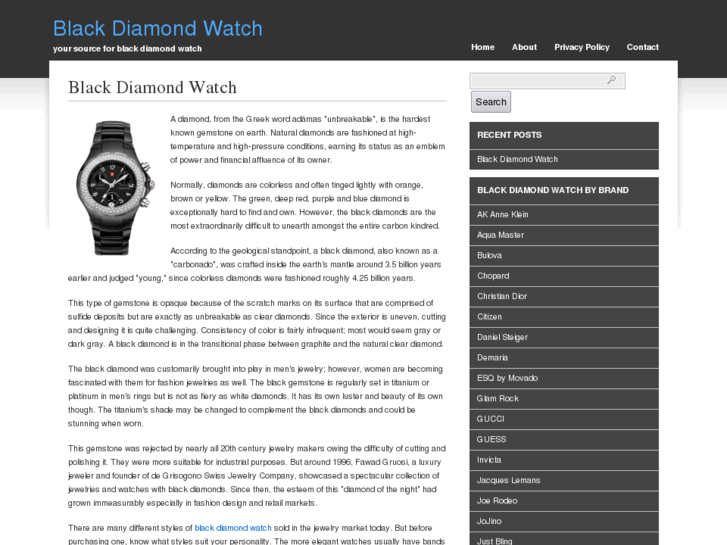 www.blackdiamondwatch.org