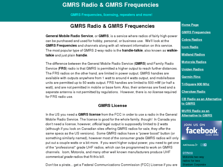 www.gmrsfrequencies.com