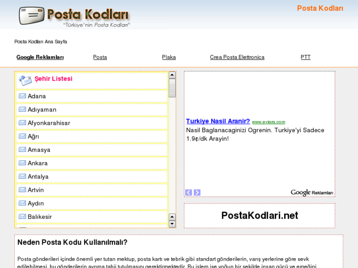 www.postakodlari.net