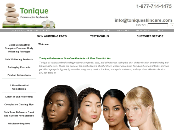 www.toniqueskincare.com