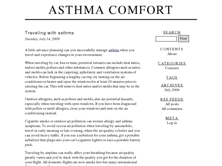 www.asthmacomfort.com