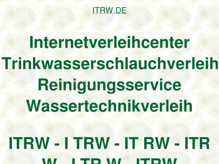 www.itrw.de