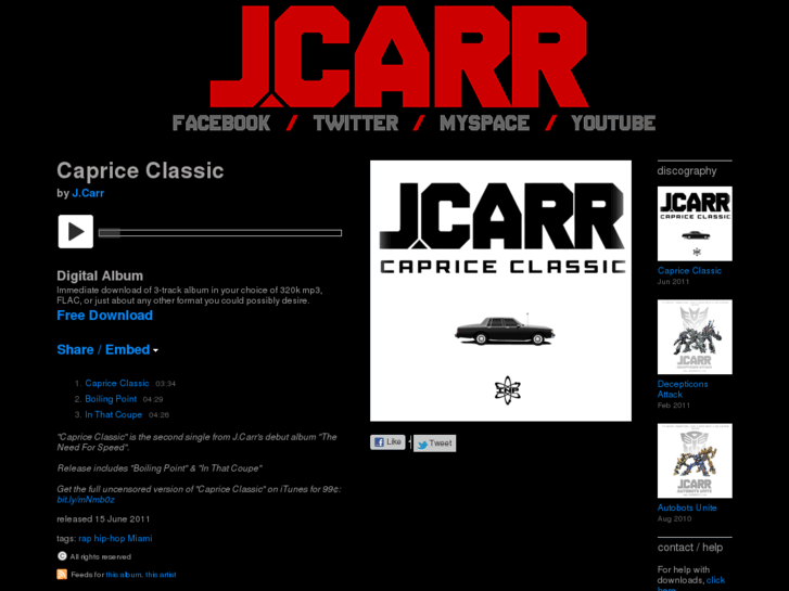 www.jcarrmusic.com