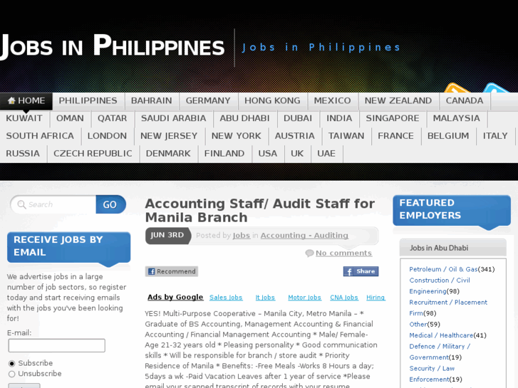 www.jobsinphilippines.co.in