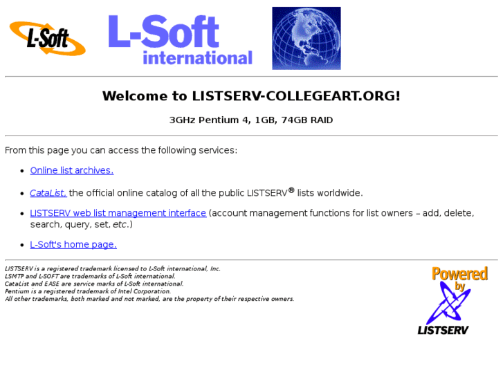 www.listserv-collegeart.org