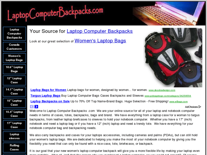 www.laptopcomputerbackpacks.com