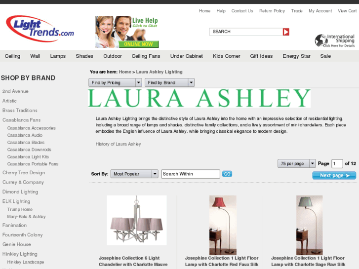 www.lauraashleylighting.com