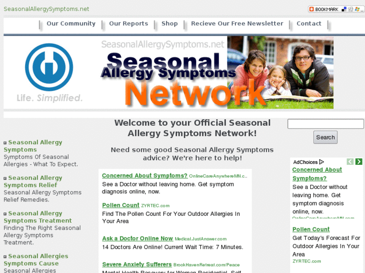 www.seasonalallergysymptoms.net